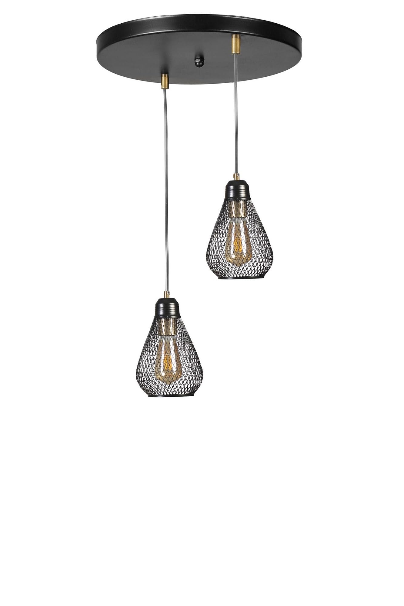Chandelier negro y dorado con revestimiento antiguo de alta calidad y diseño refinado