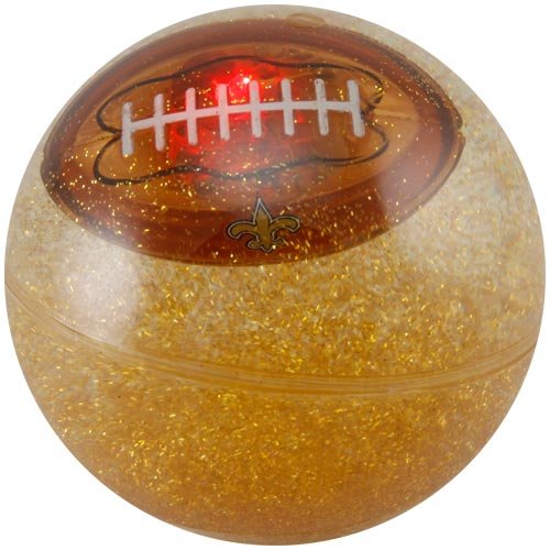 NFL New Orleans Saints Super Ball, 3-Inch, Clear