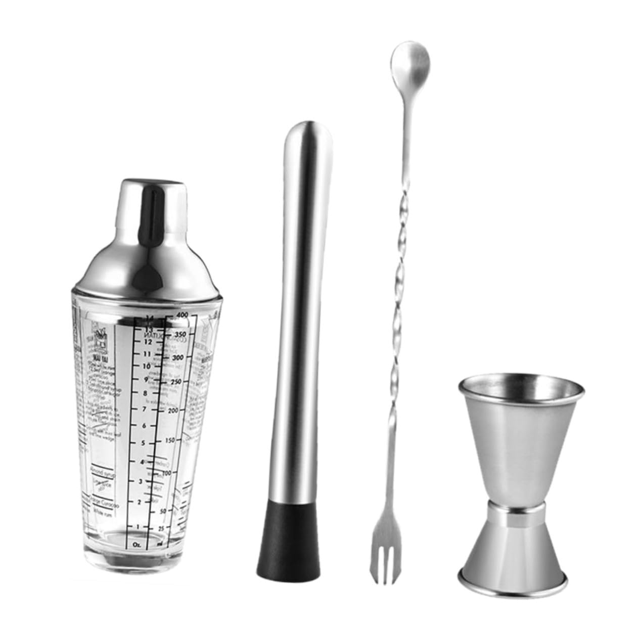 VICASKY Shaker Cocktail in Acciaio Colorati Attrezzatura Barman Professionale per Aperitivi e Miscelazione Resistente e Lucida per Uso Domestico e Bar