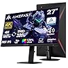 Amzfast 27’‘ 4K Gaming Monitor HDR 400, UHD 160Hz 144Hz | FHD 320Hz 300Hz Dual Mode PC Monitor, Built-in Speakers 1ms Fast IPS, 126% sRGB PIP/PBP, HDMI 2.1 x 2 & DP 1.4 x 2, Height Adjustment, VESA