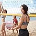 Stavanicen Volleyball Official Size 5 for Indoor Outdoor, Soft Touch Volleyballs for Adults Beach Pool Game Gym Training Play Pool, Durable Design (Pink & White)