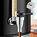 Tsukiko 100 Cup Commercial Coffee Urn with Temp Control, 1200W Extra Large Coffee Maker Double Insulated 304 Stainless Steel Coffee Dispenser Hot Water Urn with for Home Party Office Catering, 15L