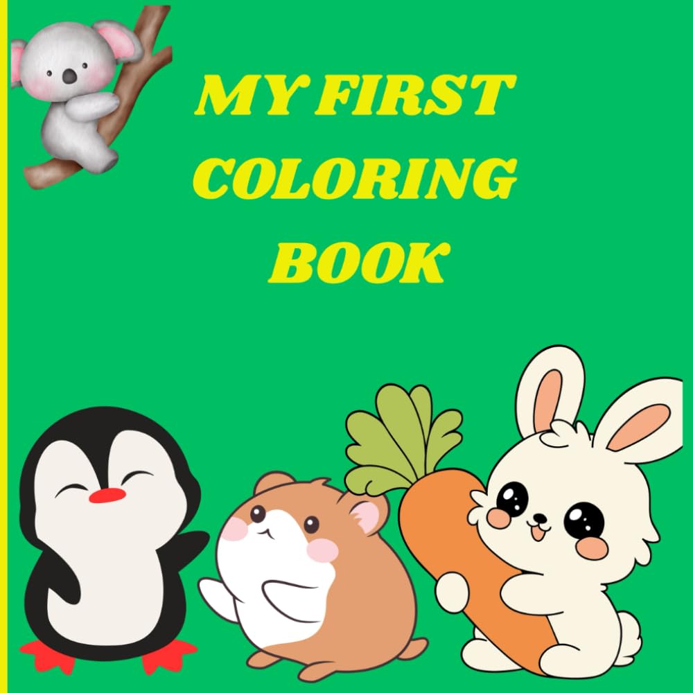 Cute Animals Coloring Book: Educational coloring pages with animals and alphabets for children 3-5