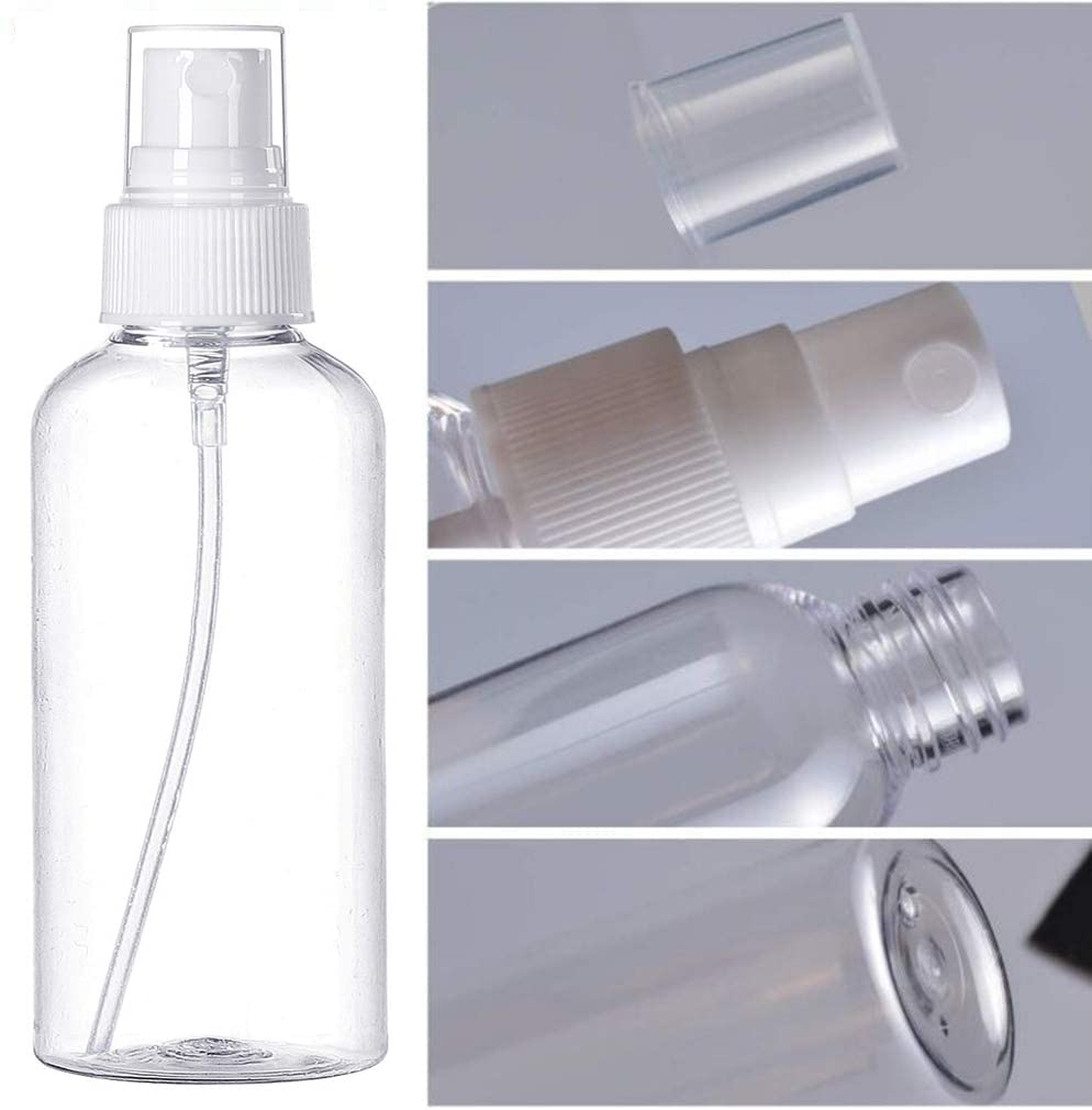 6 Kleine Sprühflaschen Set – Nachfüllbar, Klarer Nebel, 100 Ml, Für Kosmetik & Reise