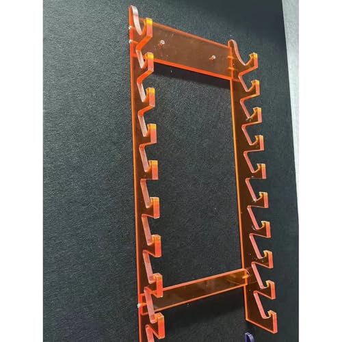 Soporte colgante para baquetas YLLFFLL acrílico, para exhibición y organización de hasta 10 pares de baquetas, doble función decoración y almacenamiento miniatura 1