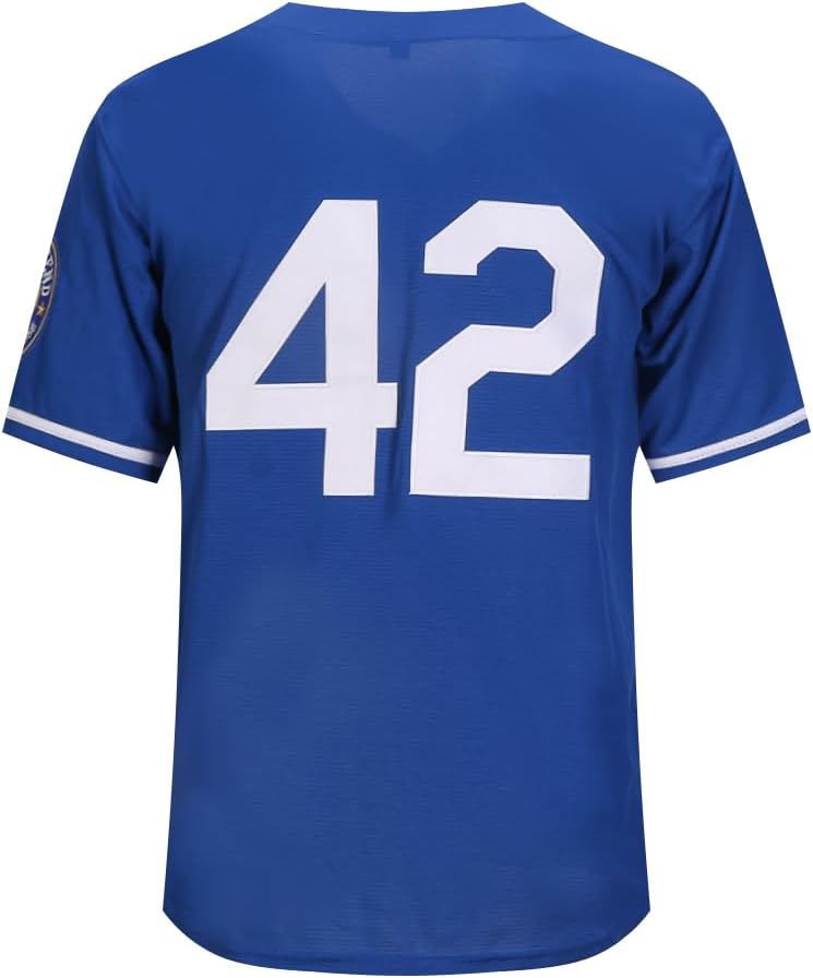 Men's Black Legend Baseball Jersey Number 42 Vintage Embroidered Retro Lightsout Jerseys Shirts - Image 6
