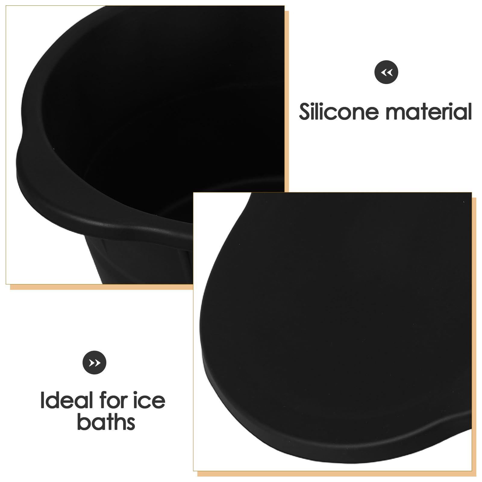 PRETYZOOM 2 Piezas Molde de Silicona para Hielo Redondo Capacidad de 3.6l y Diseño Plegable, Antiadherente y Compacto para Uso al Aire Libre y Viajes