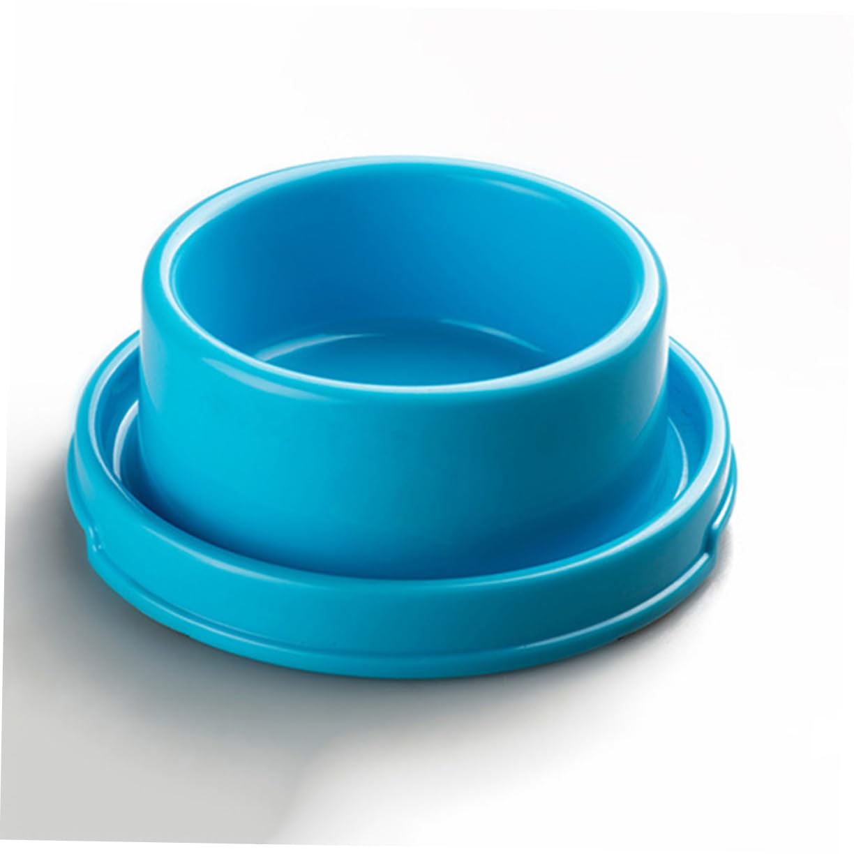 Comedero para Mascotas de 2 Piezas, Tazón Redondo de PP Seguro y Conveniente para Perros y Cachorros, Diseño Simple para Uso en Interiores Color Aleatorio