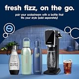 SodaStream TERRA Sparkling Water Maker, Soda Stream Machine Starter Kit with 1 CO2 Quick Connect 60L Gas Cylinder and 1 Reusable BPA Free Bottle, Make Pepsi at Home, Black - 11
