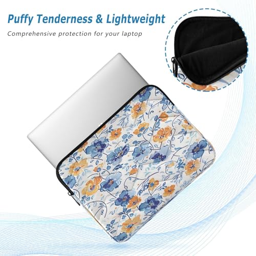 Funda para portátil 13-14 pulgadas impermeable flores miniatura 5