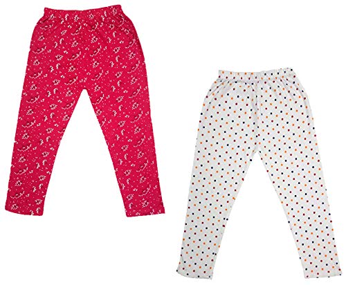 Image of indi weaves Girls Super Soft Cotton Solid Capri Pants Pack of 2