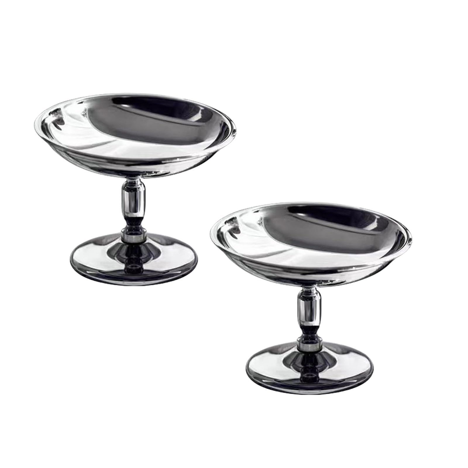 Buxuaaaa Type C 2Pcs 304Stainless Steel Dessert Cups Ice Cream Cups Dessert Serving Suitable For Ice Cream And