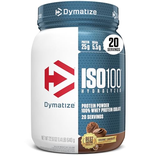 Best Protein Powders for Seniors Who Don’t Want to Bulk Up (2026 Guide) 9 Dymatize ISO100 Whey Protein Powder Isolate, Gourmet Chocolate, 25g of Protein, 5.5g BCAAs, Less Than 120 Cal., Gluten Free, 1g Fat, 1g Sugar, 2g Carb (20 Servings)