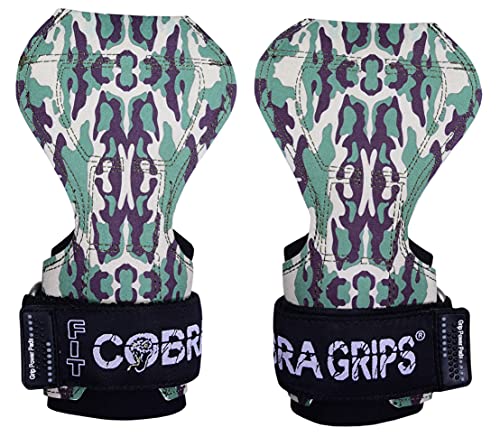 Image of Cobra Grips Weight Lifting Gloves with Adjustable Neoprene Padded Wrist Wraps - Heavy Duty Alternative to Power Lifting Hooks for Deadlifts