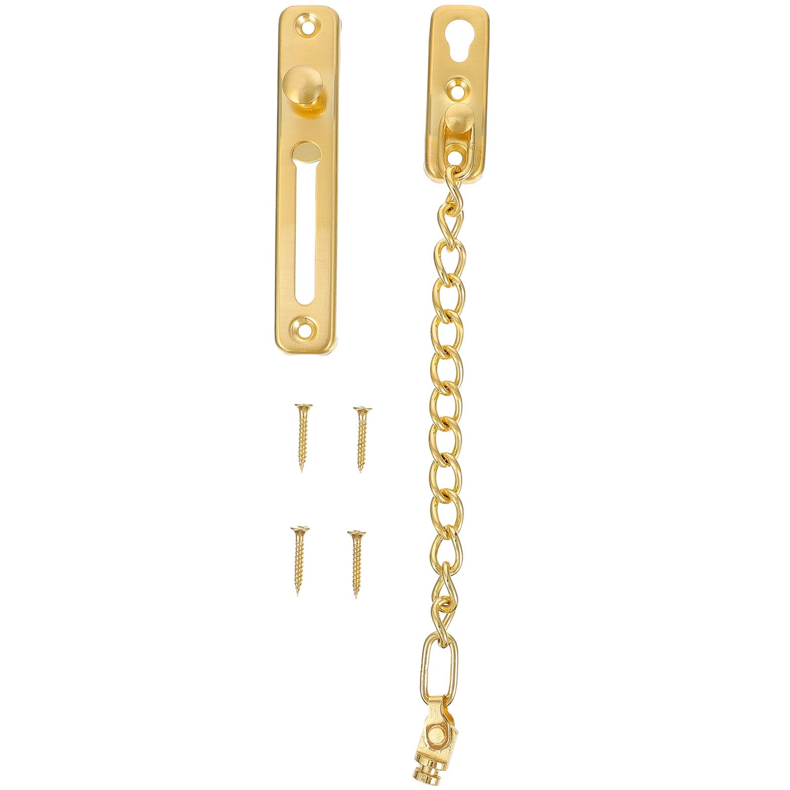 Cerradura de cadena Gatuida para puerta en acero inoxidable, protector horizontal y vertical