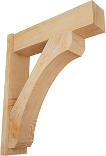 8"W x 30"D x 36"H Legacy Block Rough Sawn Outlooker, Douglas Fir