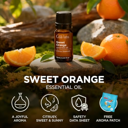 Image of 100% Pure Orange Essential Oil - 0.34 Fl Oz - Orange Oil for Hair, Skin, Diffuser, Aromatherapy & DIY Candle Making Scent