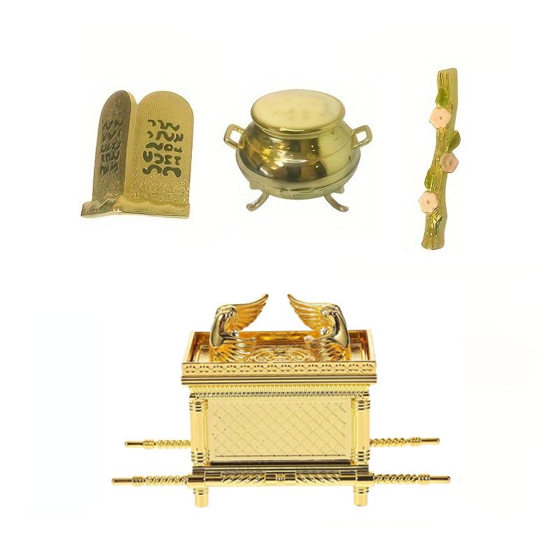 Aicnsepec 1Set Ark of The Covenant Tabernacle Model Kit Arca del Pacto Replica with Biblical Relic Details for Bible Study Decor Religious Collecting