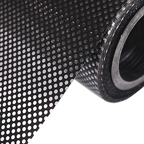 Moyishi Vinilo Negro Perforado Adhesivo para Ventana 17x78 miniatura 1