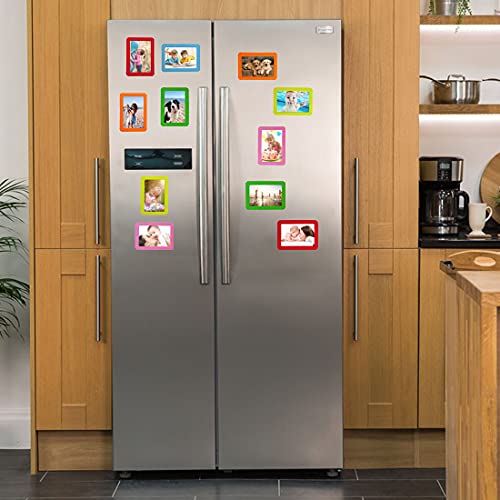 2.5X3.5 Magnetic Picture Frames Magnetic Photo Frames For Refrigerator Pocket Frames 2.5 X 3.5 Small Wallet Photo Frame 24 Pack Thick Strong Magnet Mini Photo Holder For Iron Material Surface Decor #TOP1