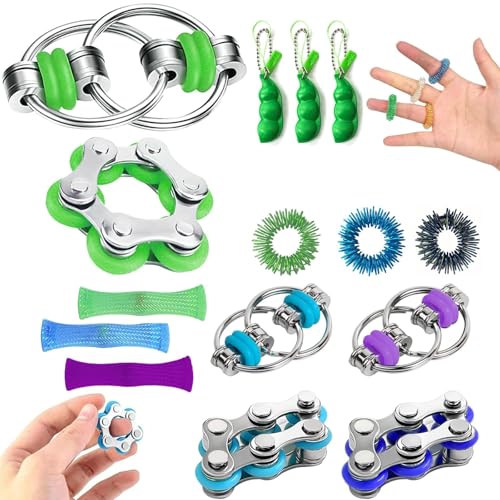 AHEJIOO Fidget Toys Set für Erwachsene – ADHS Spielzeug, Anti-Stress...