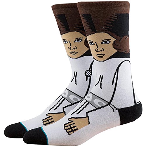 Stance Star Wars Leia Boys Crew Socks (Large (Boy's shoe size 2-5.5))