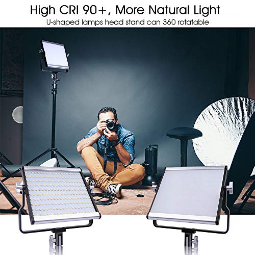 xfyx LED-Videoleuchte mit verstellbarem Stativständer-Studioleuchten-Kit und breiter Angel-LED-Fotobeleuchtung für… – Bild 6