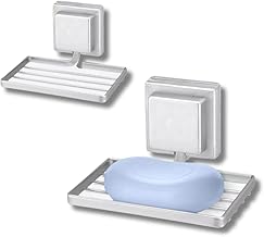 Saboneteira | Design Sofisticado | Prática Instalação | Resistente à Ferrugem | Fita Colante 3M | Organizador de Banheiro | Utilidades Domésticas | Casa e Cozinha | Higienização Simples