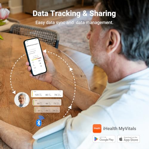 iHealth Neo Wireless Blood Pressure Monitor, Upper Arm Cuff, Bluetooth Blood Pressure Machine, Ultra-Thin & Portable, App-Enabled for iOS & Android - Image 4