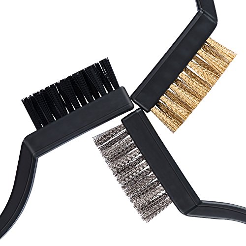 COCODE 11Pcs Auto Detailing Brush Set for Cleaning Wheels, Interior, Exterior, Leather, Including 6pcs Natural Boar Hair Detail Brush, 2pcs Automotive Air Conditioner Cleaner Brush and 3pcs Wire Brush