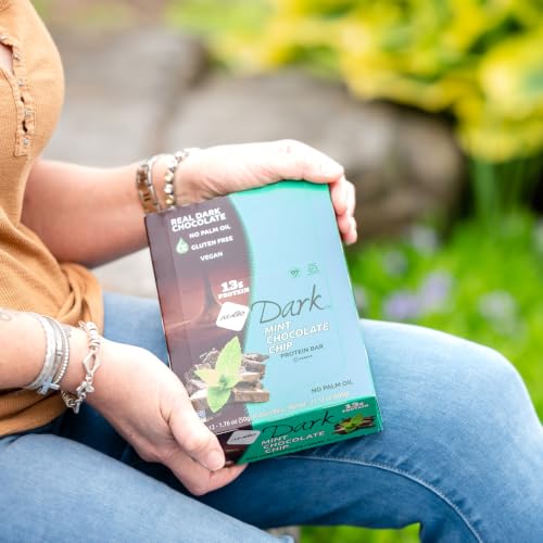 Image of NuGo Dark, Mint & Choco Chip, 12g Vegan Protein Bar, Gluten Free, 24 Count