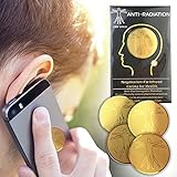 4 Pack - Anti EMF Radiation Protection Shield Stickers for Cell Phone, Laptops, Mobile Devices - Eliminates Radiative Wave and Prolongs Lifespan of Cellphone Battery