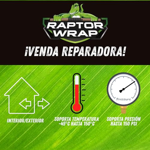 Raptor Wrap Reparaturband aus Glasfaser, härtet wie Eisen aus, Applikationsbänder, um praktisch alles zu reparieren (Original)