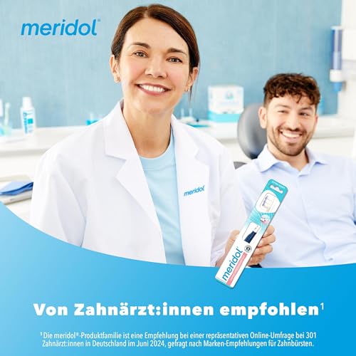 meridol Zahnfleisch-Komfort Bürste extra sanft | Tiefe Reinigung der Zahnzwischenräume| Flexibler Zahnbürstenhals um Druck zu reduzieren| wissenschaftlich Nachgewiesen – Bild 5
