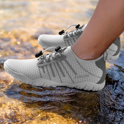Image of SIMARI Water Shoes for Women Men - Barefoot Quick-Dry Aqua Socks | Lightweight Swim Shoes for Surfing, Swimming, Beach Sports, Kayaking, Diving | Non-Slip Design