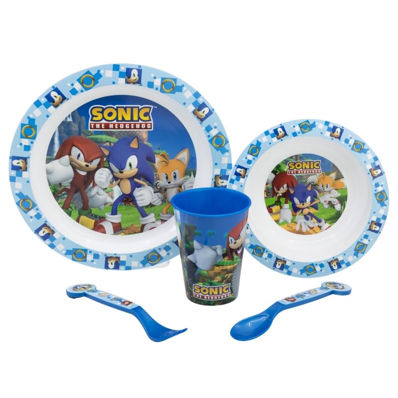 Microwave Safe 5pcs Character Animation 2023 Cartoon Dinner Tableware Set Plate, Bowl, Cup, Fork - Image 2