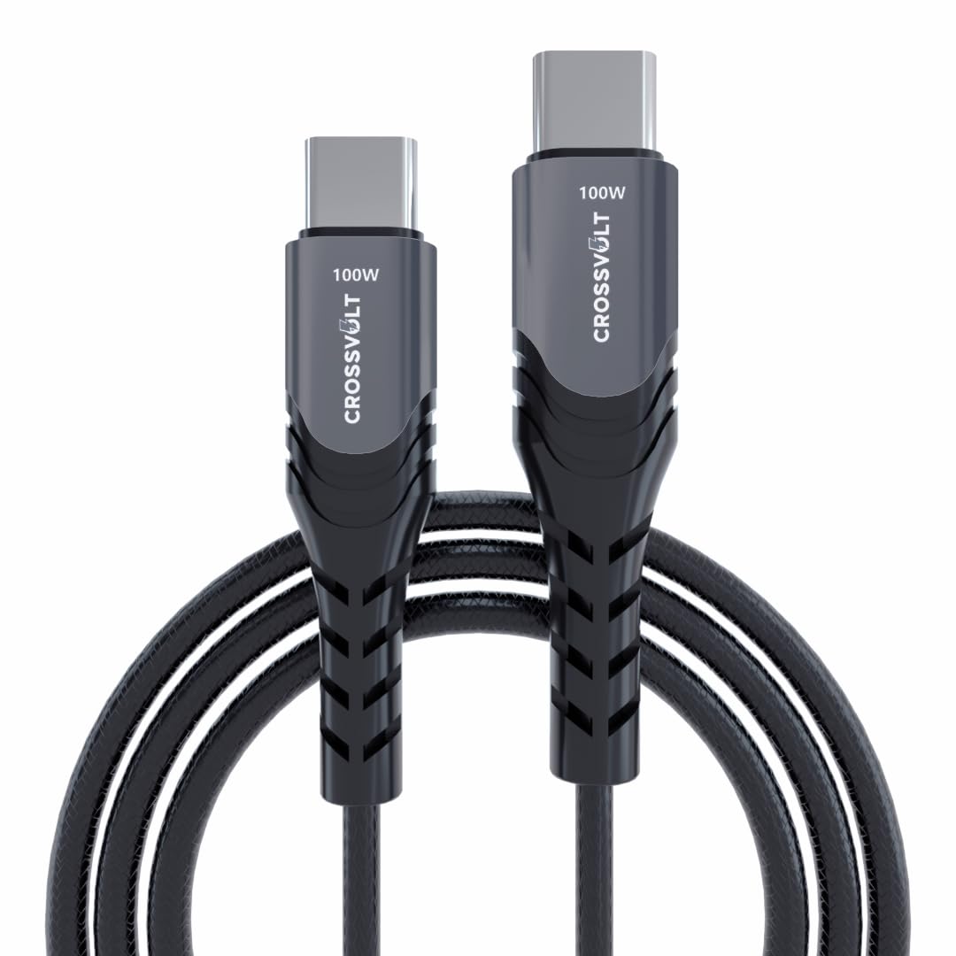 See full amazon price history chart for CROSSVOLT PD 100W Type-C to Type-C Cable Fast Charging & Data Sync, 480mbps, Braided Cord, compatible for Apple MacBook Pro, Pixel 6 7, Samsung 10 S10 to S23 ultra (100W | Grey | 1M) (1M, GREY) CROSSVOLT PD 100W Type-C to Type-C Cable Fast Charging & Data Sync, 480mbps, Braided Cord, compatible for Apple MacBook Pro, Pixel 6 7, Samsung 10 S10 to S23 ultra (100W | Grey | 1M) (1M, GREY) (B0CC2W2CHS) Amazon Price History, Amazon Price Tracker