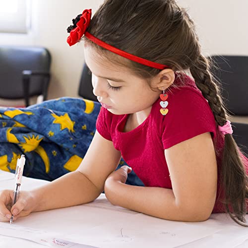 Taouzi Teacher Earrings For Women Cute School Wooden Earrings Rainbow Pencil Dangle Earrings School Gifts For Teacher And Students 9 Pairs #TOP3