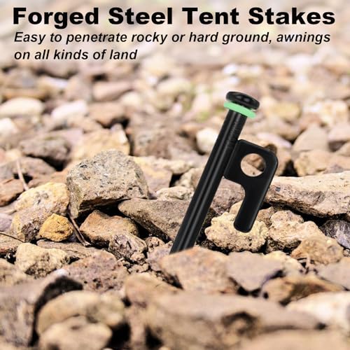 20 Pack 16in Forged Steel Stakes
