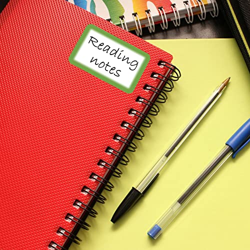 Paprma Name Tag Stickers, 200Pcs Colorful Plain Name Stickers, 3 1/2" X 2 1/4" Adhesive Name Tag Labels For Kids, Wall, Desk, Christmas Gifts (1 Rolls) #TOP6