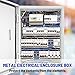 CXCESNS Outdoor Electrical Box 12 x 10 x 6''D NEMA 4X Enclosure Steel Box, Waterproof & Dustproof Outdoor/Indoor Lockable Electrical Junction Box, with Mounting Plate