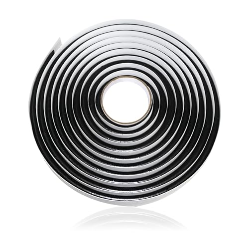 Image of Butyl Sealant Tape for Car Headlight, 13 FT Butyl Rubber Sealing Tape, Black Butyl Caulking Tape, Automotive RV Butyl Rubber Window Sealant for Taillights Windshield Doors