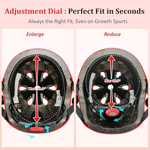 Image of KAMUGO Kids Adjustable Helmet, Suitable for Toddler Kids Ages 3-8 Boys Girls, Multi-Sport Safety Cycling Skating Scooter Helmet