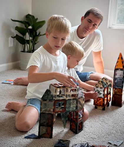 Fodoss LZW-2782 Magnetic Tiles,102Pcs Innovative 3D Magnetic Tiles Set,Magnet Building Toys thumb #2