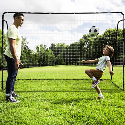 Bonnlo Grand But de Foot 300x200x120 cm Cage de Foot Stable Filet à Mailles Serrées Noir
