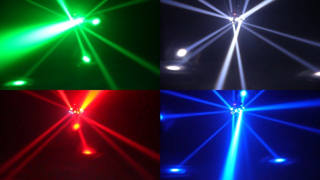 Image of Moving Head DJ Lights for Parties, 16X10W RGBW 4-in-1 Party Light with Strobe Stage Effect Beam Lights Controlled by 18CH DMX-512 /Sound Activated for Christmas KTV Wedding