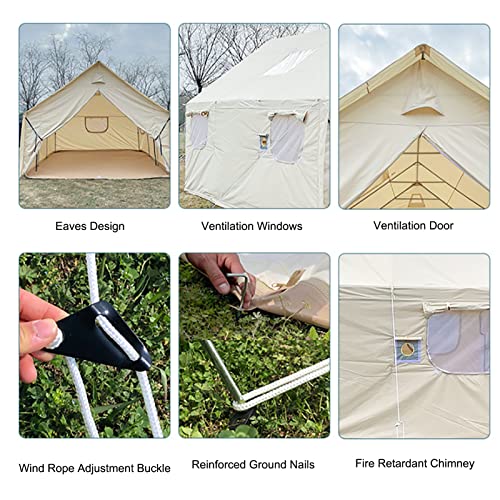 Carpa de lona de algodón impermeable GeRRiT 10x12ft para 8-10 personas miniatura 7