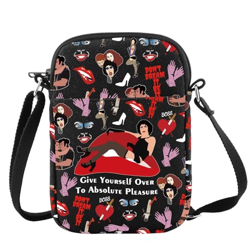 MYSOMY Unisex Rocky Horror Crossbody Bag Dont Dream It Be It Gift Messenger Bag (Dont Dream UK1 8.5 x 5.7 x 0.39 inches)