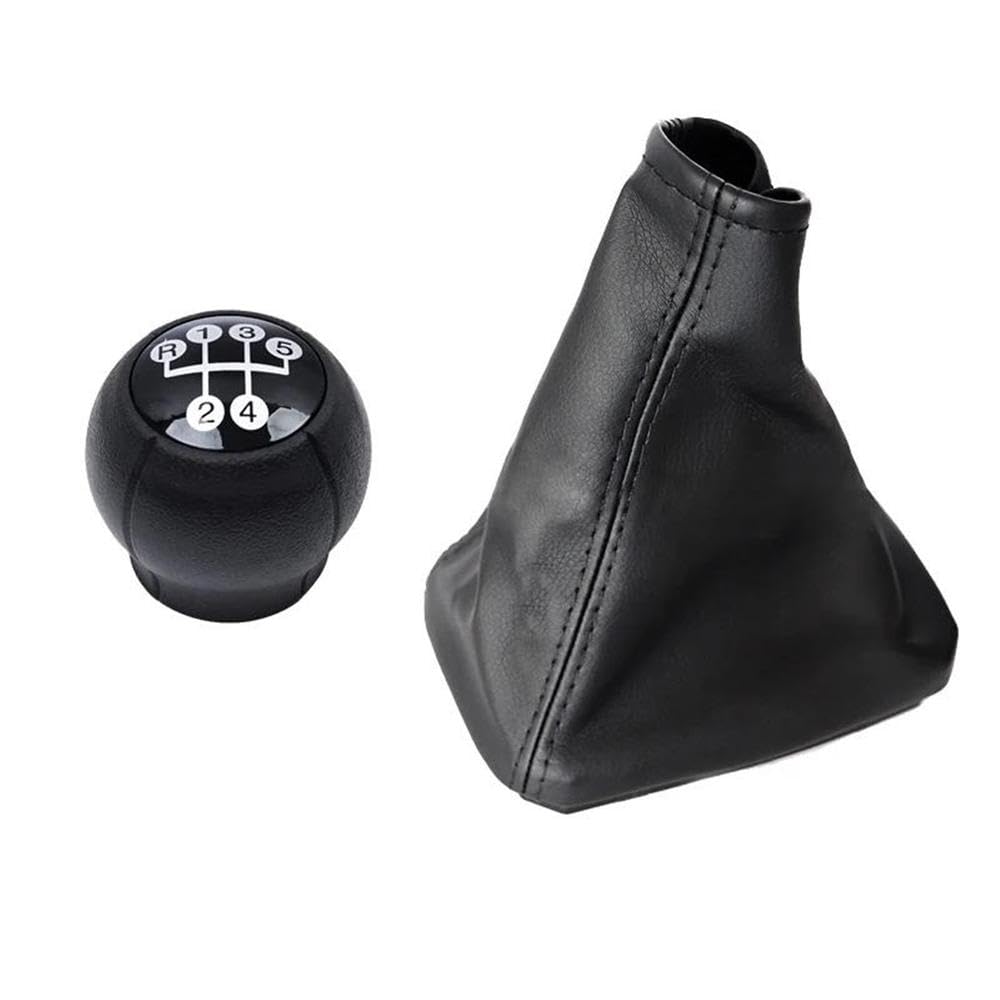 Ydxherta Knob And Boot-B For Opel Corsa C 2001-2006 For Tigra B 2004-2012 For Combo C 2001-2011 Car Mt 5 Speed Gear Shift Knob Auto Parts(Knob And Boot-B)