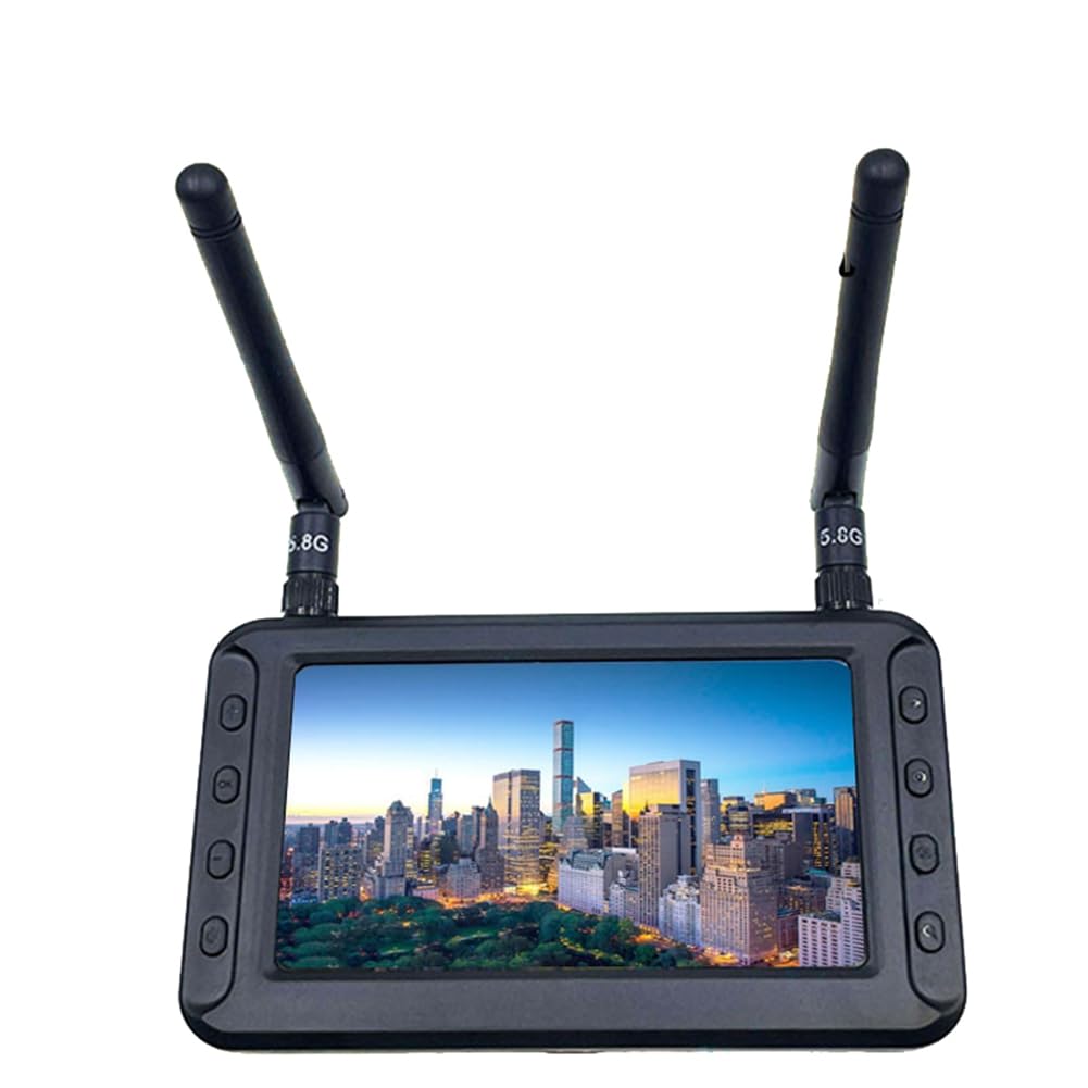 4.3 Pulgadas 5.8G FPV DVR Monitor Pantalla LCD 800x480 FPV Receptor Monitor Receptor Dual para RC FPV Drone Quadcopter